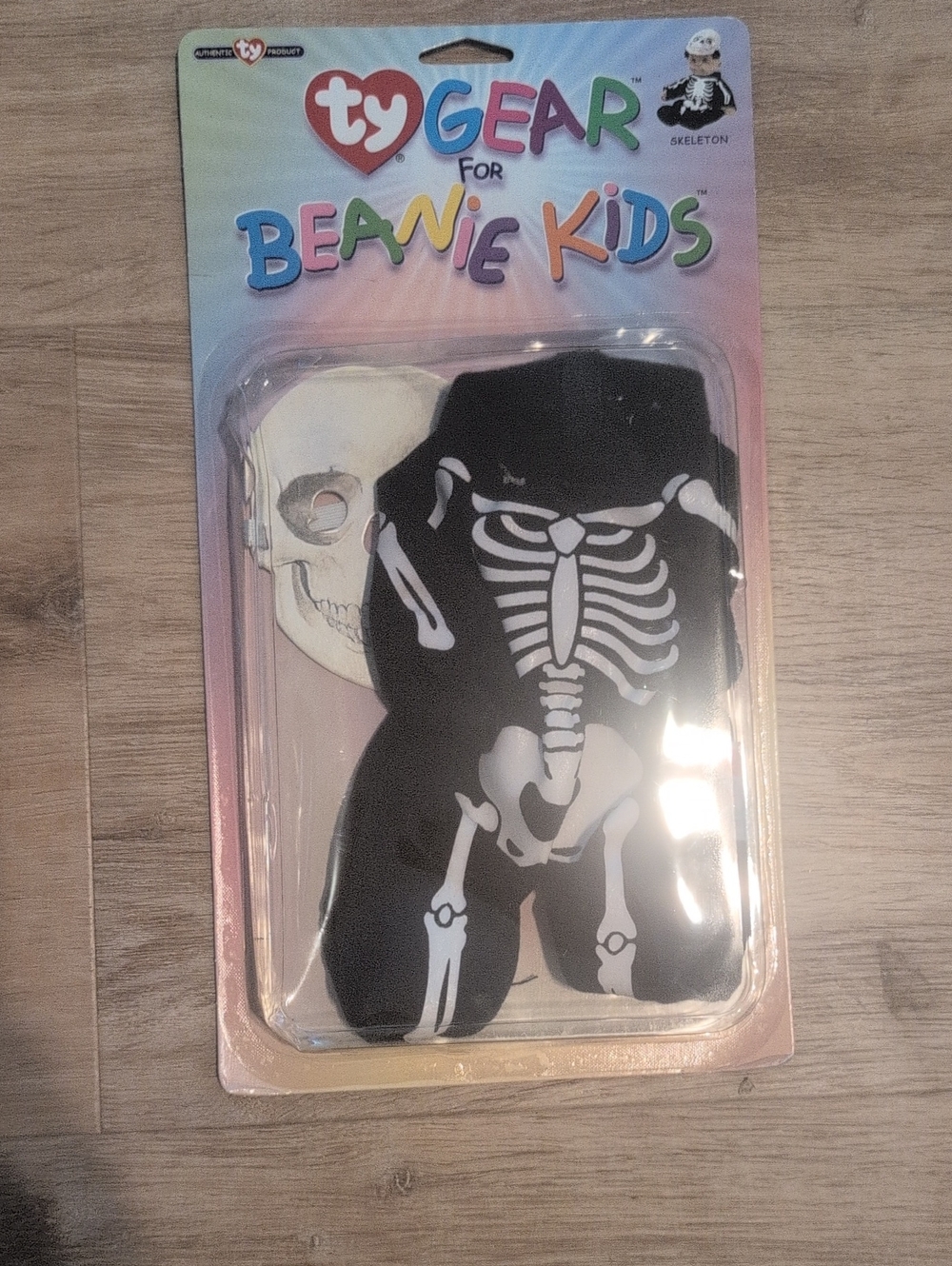 Ty Black and White Skeleton Costume Accessory for Beanie Kids